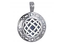 Серебряная подвеска с агатом