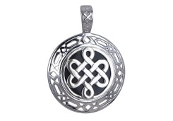 Серебряная подвеска с агатом