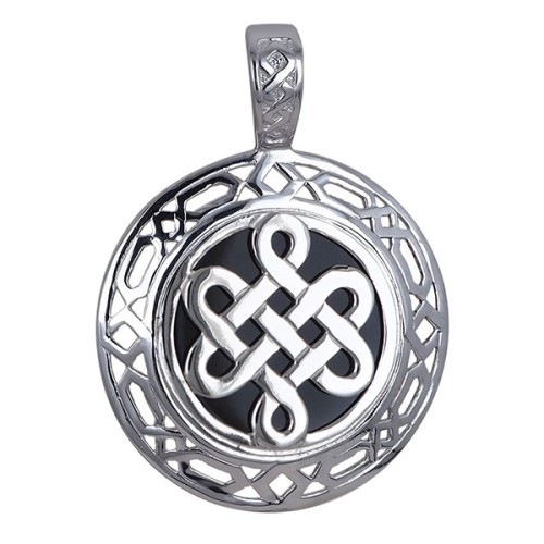 Серебряная подвеска с агатом