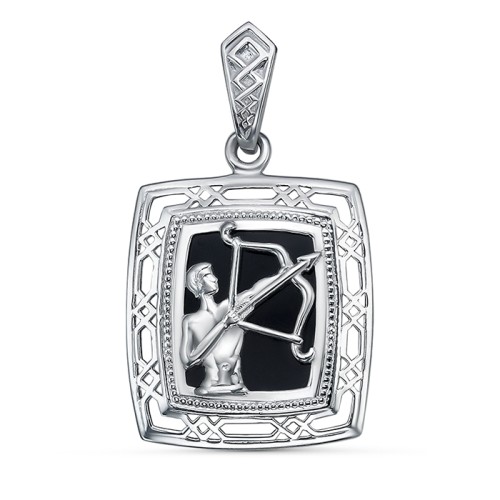 Серебряная подвеска с агатом