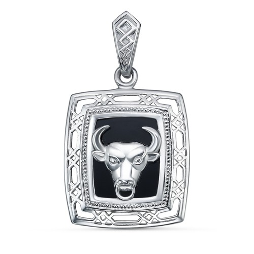 Серебряная подвеска с агатом