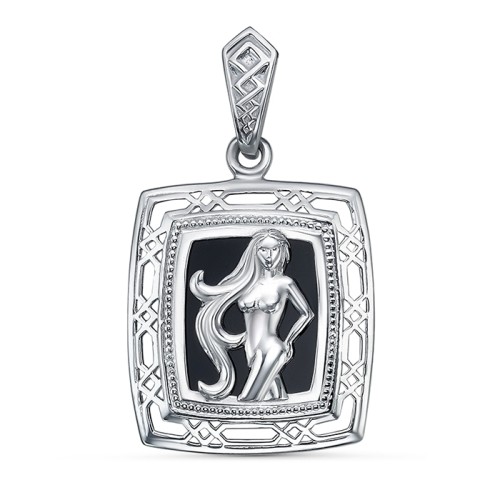 Серебряная подвеска с агатом