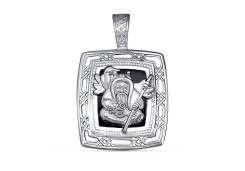 Серебряная подвеска с агатом