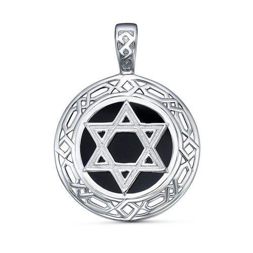 Серебряная подвеска с агатом