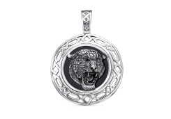 Серебряная подвеска с агатом