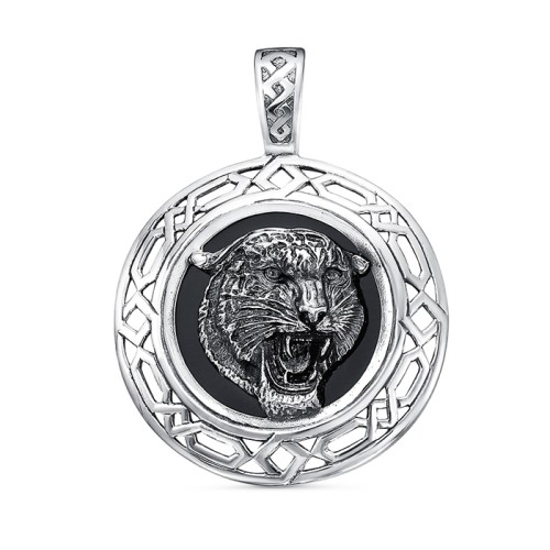 Серебряная подвеска с агатом