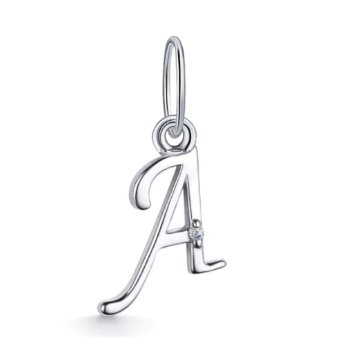 Серебряная подвеска с фианитом