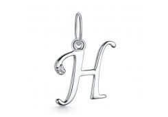 Серебряная подвеска с фианитом