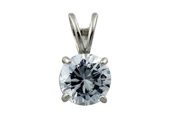 Серебряная подвеска с фианитом