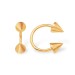 Серьга д/пирсинга из золота 