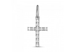Серебряная подвеска с фианитом