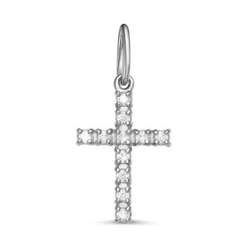 Серебряная подвеска с фианитом