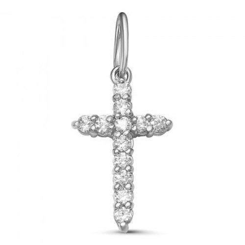 Серебряная подвеска с фианитом