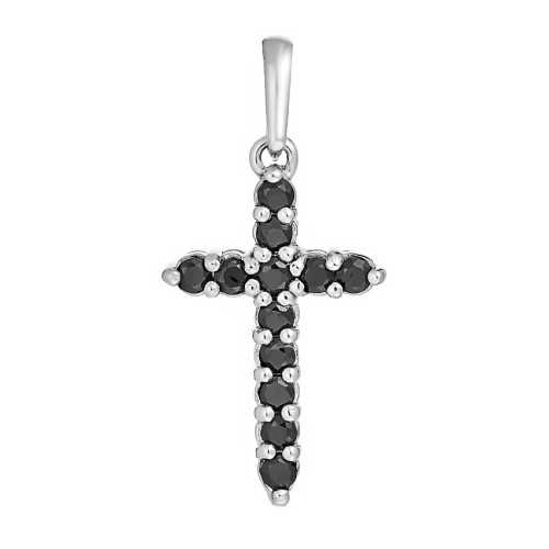 Серебряная подвеска с фианитом