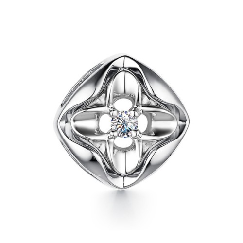 Подвеска из белого золота с бриллиантом