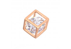 Серебряная подвеска с позолотой с фианитом