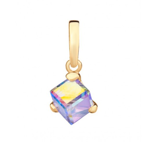 Серебряная подвеска с фианитом