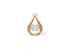 Золотая подвеска с бриллиантом