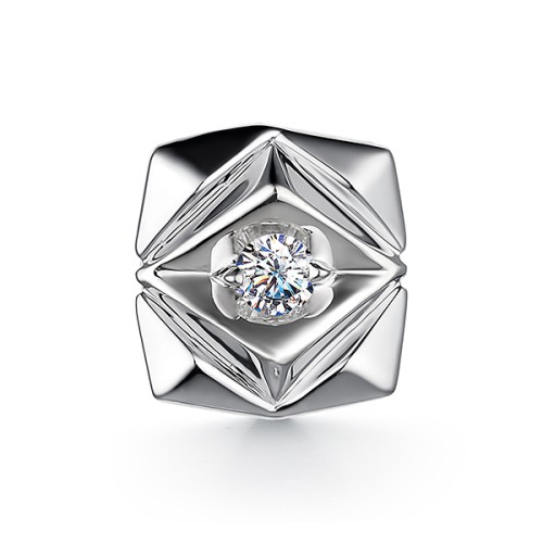 Подвеска из белого золота с бриллиантом