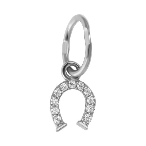 Серебряная подвеска с фианитом