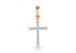 Золотая подвеска с бриллиантом