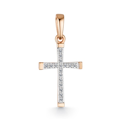 Золотая подвеска с бриллиантом