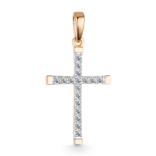 Золотая подвеска с бриллиантом