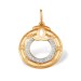 Золотая подвеска с фианитом