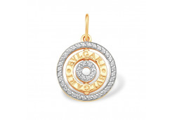 Золотая подвеска с фианитом