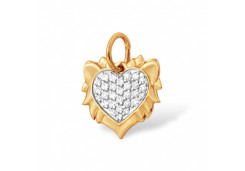 Золотая подвеска с фианитом