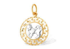 Золотая подвеска с фианитом