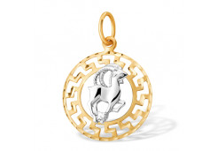 Золотая подвеска с фианитом