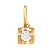 Золотая подвеска с бриллиантом