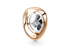 Золотая подвеска с бриллиантом