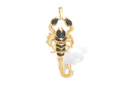 Золотая подвеска с фианитом