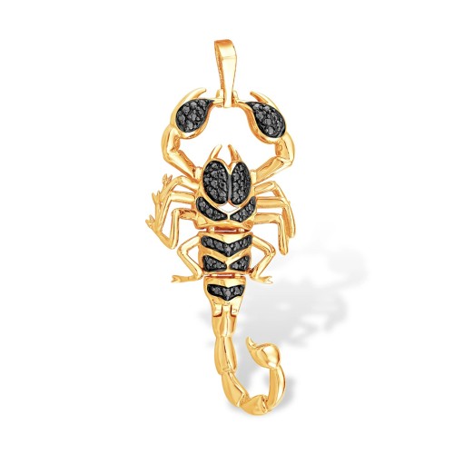 Золотая подвеска с фианитом