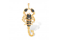 Золотая подвеска с фианитом