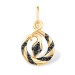 Золотая подвеска с фианитом