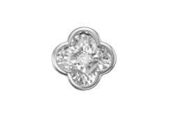 Подвеска из белого золота с бриллиантом