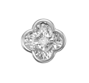 Подвеска из белого золота с бриллиантом