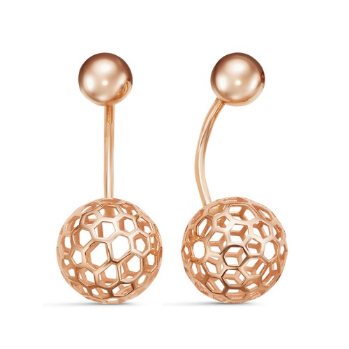 Золотые cерьги пусеты (гвоздики)