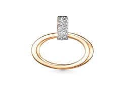 Золотая подвеска с фианитом