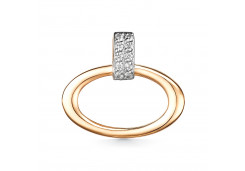 Золотая подвеска с фианитом