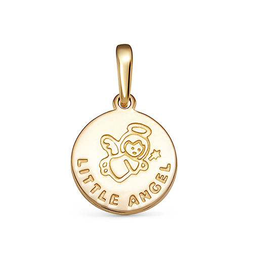 Серебряная подвеска с позолотой