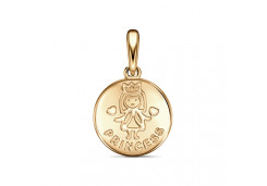 Серебряная подвеска с позолотой