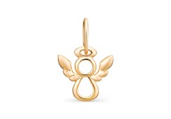 Серебряная подвеска с позолотой