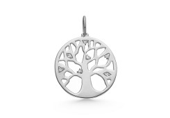 Серебряная подвеска с фианитом