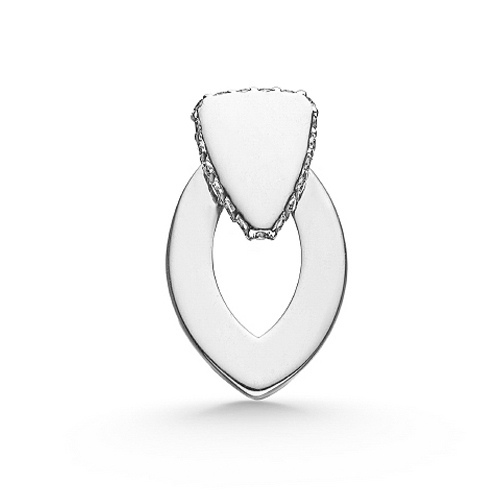 Серебряная подвеска с фианитом