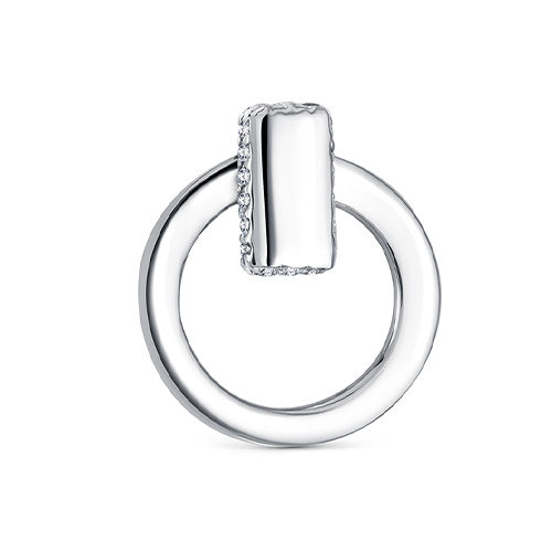 Серебряная подвеска с фианитом