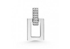 Серебряная подвеска с фианитом